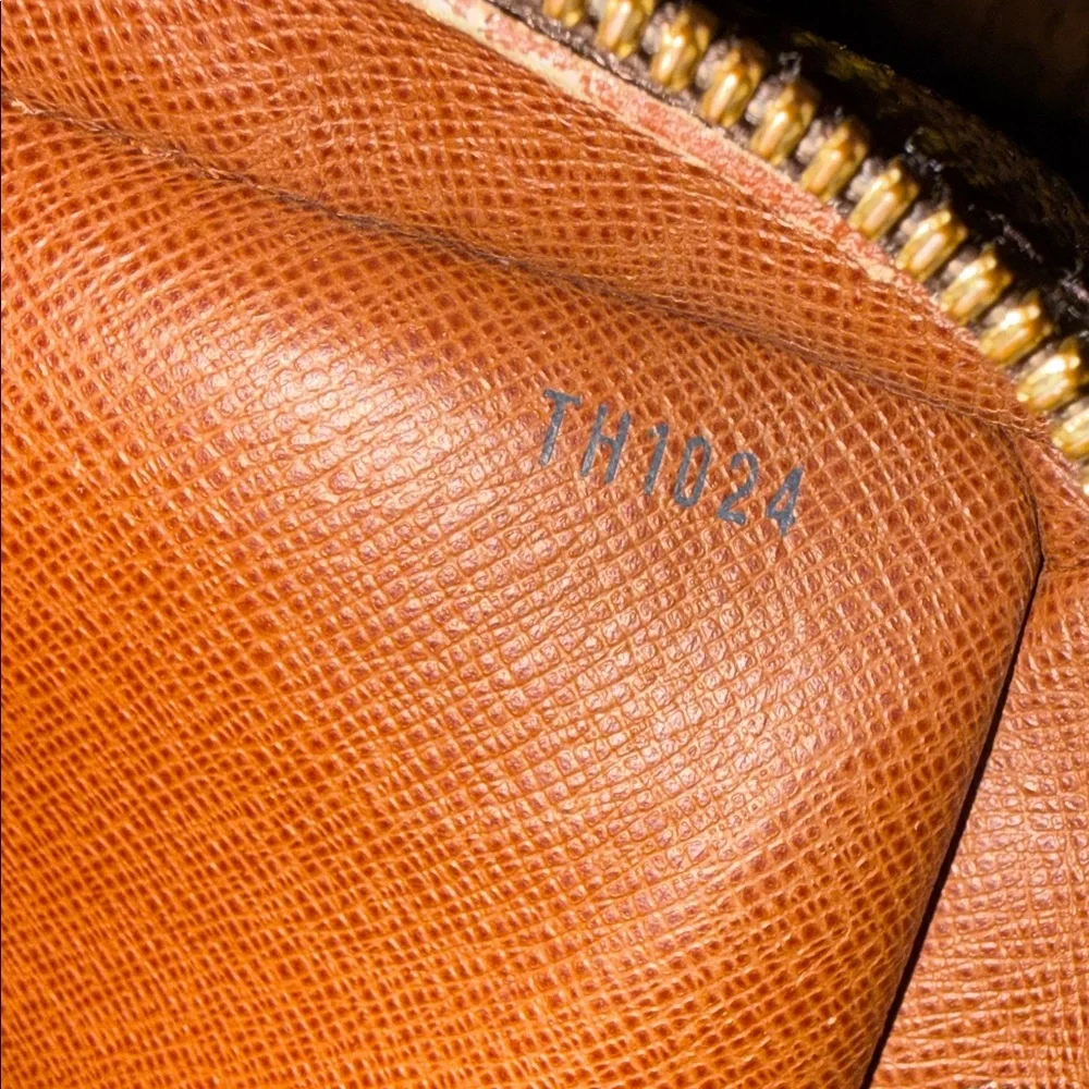 Louis Vuitton Monogram Canvas Briefcase with Tan Leather Trim